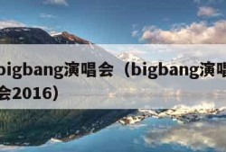 bigbang演唱会（bigbang演唱会2016）