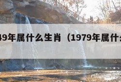 1949年属什么生肖（1979年属什么生肖）