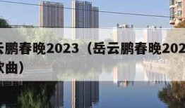 岳云鹏春晚2023（岳云鹏春晚2023央视歌曲）